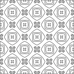 

Vector geometric pattern. Repeating elements stylish background abstract ornament for wallpapers and backgrounds. Black and white colors