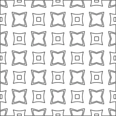 

Vector geometric pattern. Repeating elements stylish background abstract ornament for wallpapers and backgrounds. Black and white colors