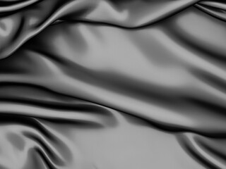 Abstract background luxury cloth. Smooth elegant black silk or satin
