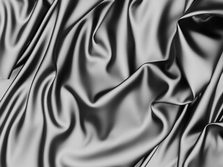 Abstract background luxury cloth. Smooth elegant black silk or satin