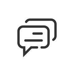 Naklejka premium Speech Bubble outline icon