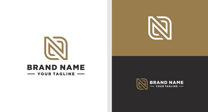 NL LINE LOGO LUXURY EDITABLE