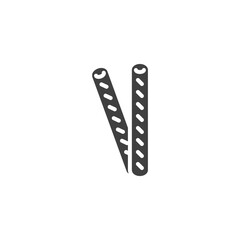 Pretzel sticks vector icon
