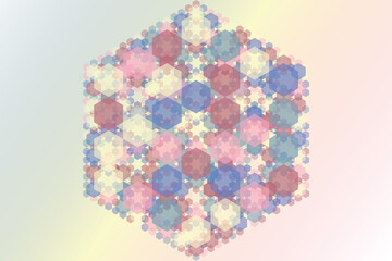 Hexagon Fill Colors Background 