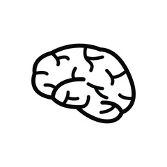 Brain icon vector graphic illustration