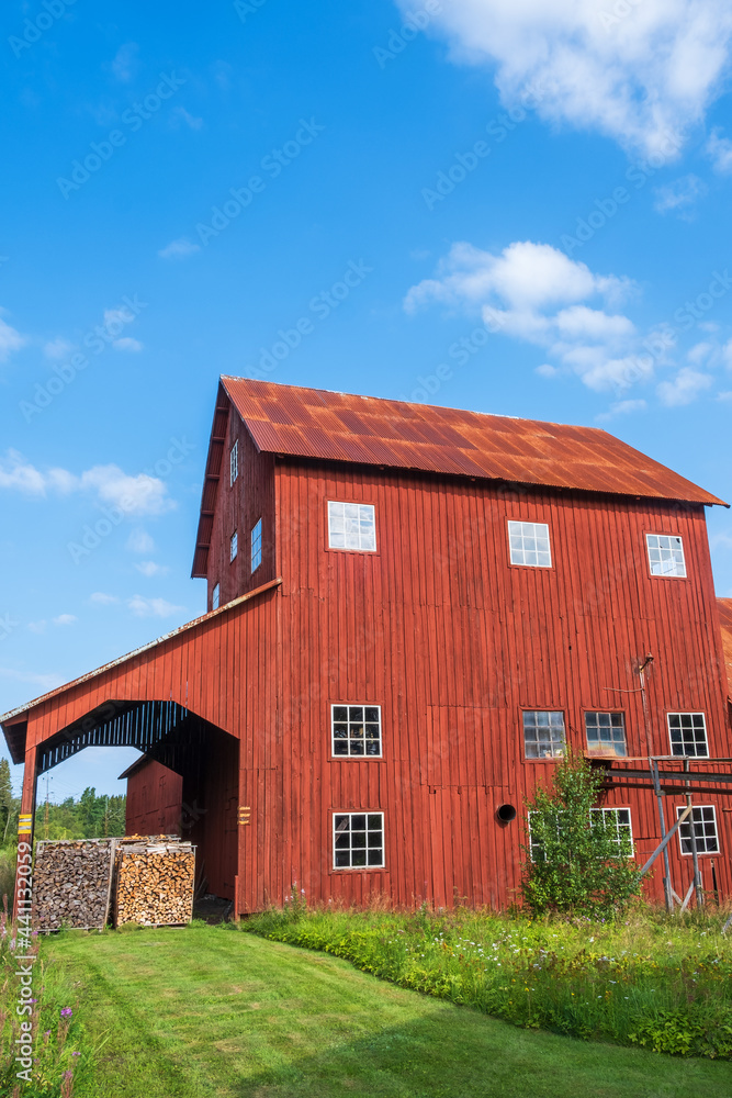 Canvas Prints Old industrial building in the country