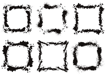 筆で描いたフレーム素材