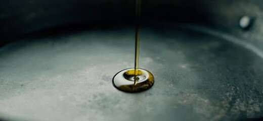 oil in pan
