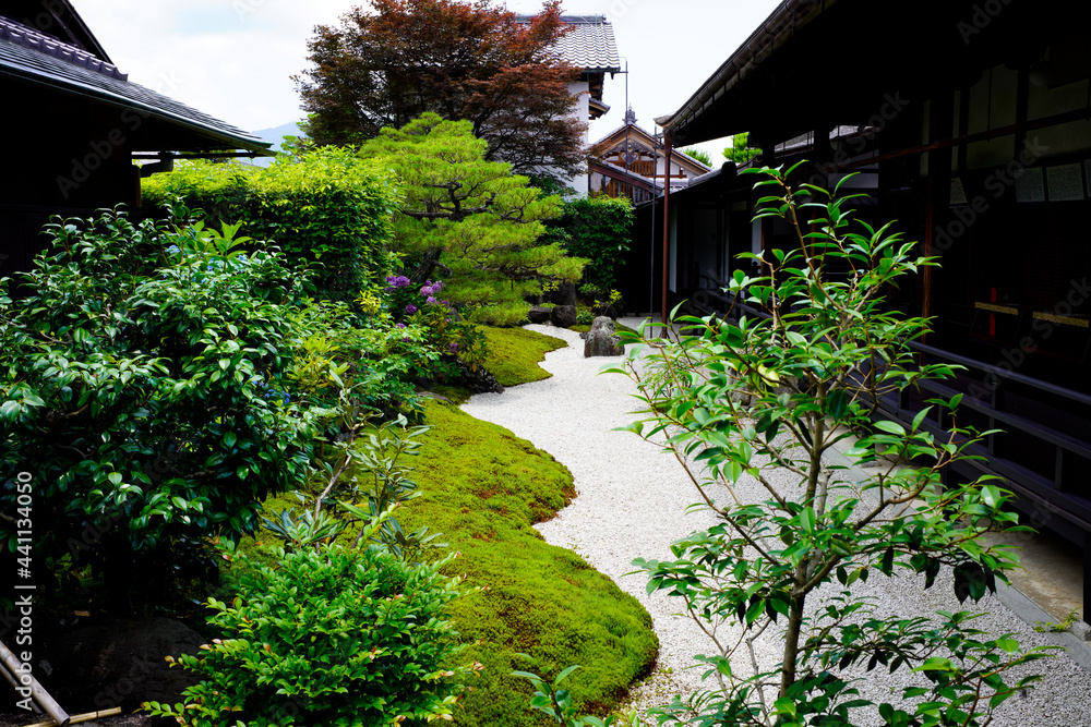 Canvas Prints Oubai-in Temple in Kyoto.