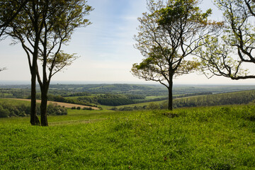 View from South Downs, Sussex, England