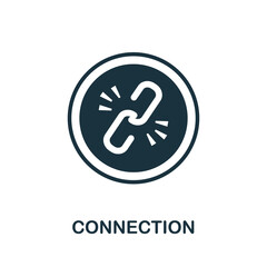 Connection icon. Simple element from management collection. Creative Connection icon for web design, templates, infographics and more