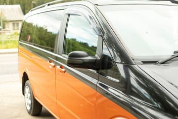 Obraz premium A car for the whole family. The side of the car.