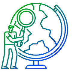 simulation globe icon