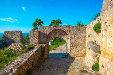 Greece Nafpactos castle main entrance, Greece Nafpactos