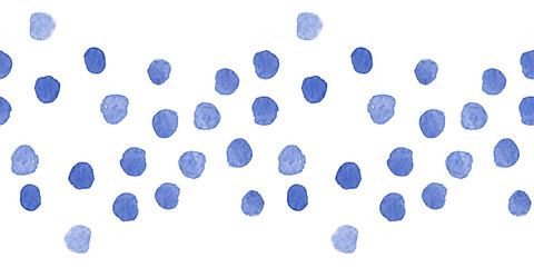 Watercolor set of seamless borders for festive New Year and Christmas themes