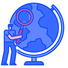 simulation globe icon