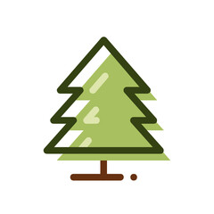 Tree filled outline icon