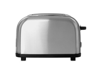 Clean modern electric toaster isolated on white