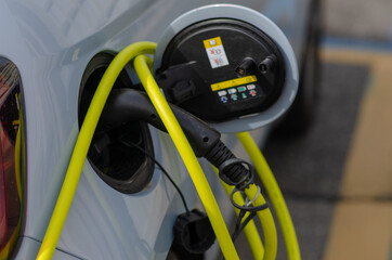 Car electric, ricarica, cable and power supply door. the energy transition increases incentives for...