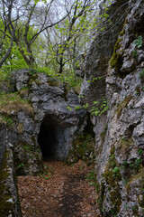 Trenches of the First World War on the Italian-Swiss border