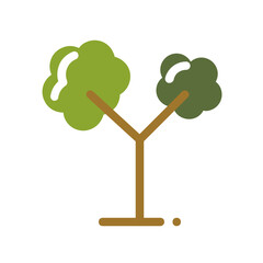 Tree flat icon