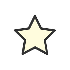 Obraz premium Favorite filled outline icon