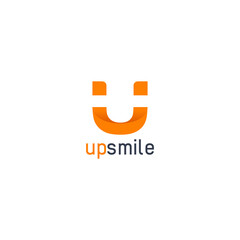 Up Smile Logo Simple Design