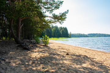 Varpaisniemi Beach (Varpaisniemen Uimaranta). This place is called Varpaisniemi Beach, a brown sand beach located in Jämsänkoski, Finland.