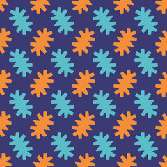 Bright seamless pattern with geometric shapes.