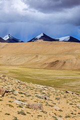Obraz na płótnie Canvas Himalayan landscape near Kyagar Tso lake, Ladakh, India