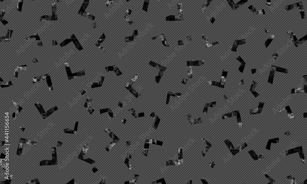 Wall mural dark gray rough shape abstract pattern background