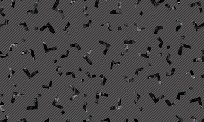 Dark gray rough shape abstract pattern background