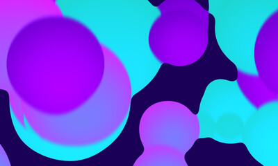 Modern beautiful gradient fluid sphere abstract background