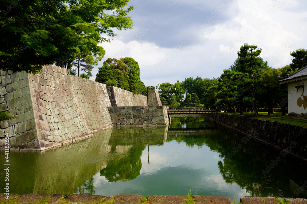 Wall mural nijo castle in kyoto.