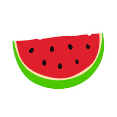 Watermelon Fruit Emoji Vector Design. Art Illustration Agriculture Farm Food Product.