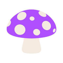 Mushroom Fruit Emoji Vector Design. Fungus Art Illustration Forest. Fresh Product Autumn. 