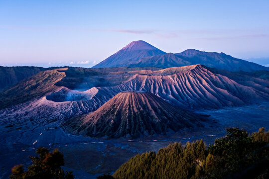 The View Of Mount Bromo In The Morning