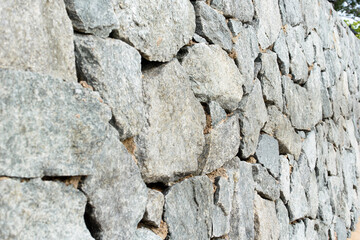 Nature stone on the ground at coast.