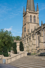 Fototapeta na wymiar The Cathedral Church of All Saints in Wakefield, West Yorkshire, United Kingdom