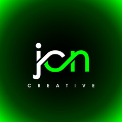 JCN Letter Initial Logo Design Template Vector Illustration