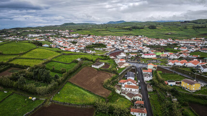 Fototapeta na wymiar The landscape of Terceira Island in the Azores