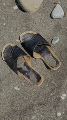 sandals on the beach