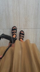 person in a row