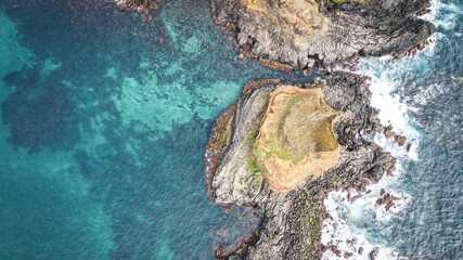 The landscape of Terceira Island in the Azores