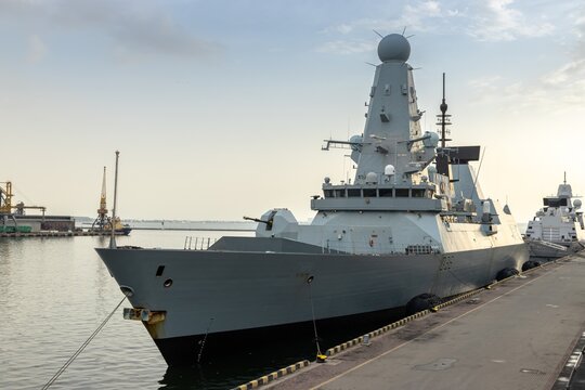 HMS Defender Moored In The Port Of Odessa, June 22 2021