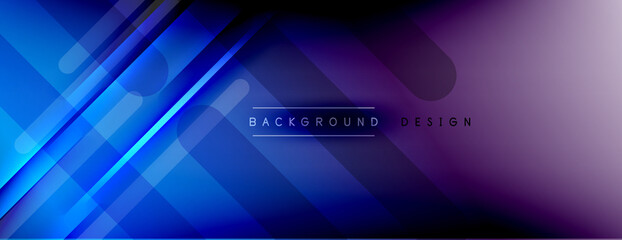 Abstract background. Shadow lines on bright shiny gradient background.