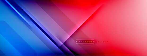 Abstract background - lines composition created with lights and shadows. Technology or business digital template. Trendy simple fluid color gradient abstract background with dynamic