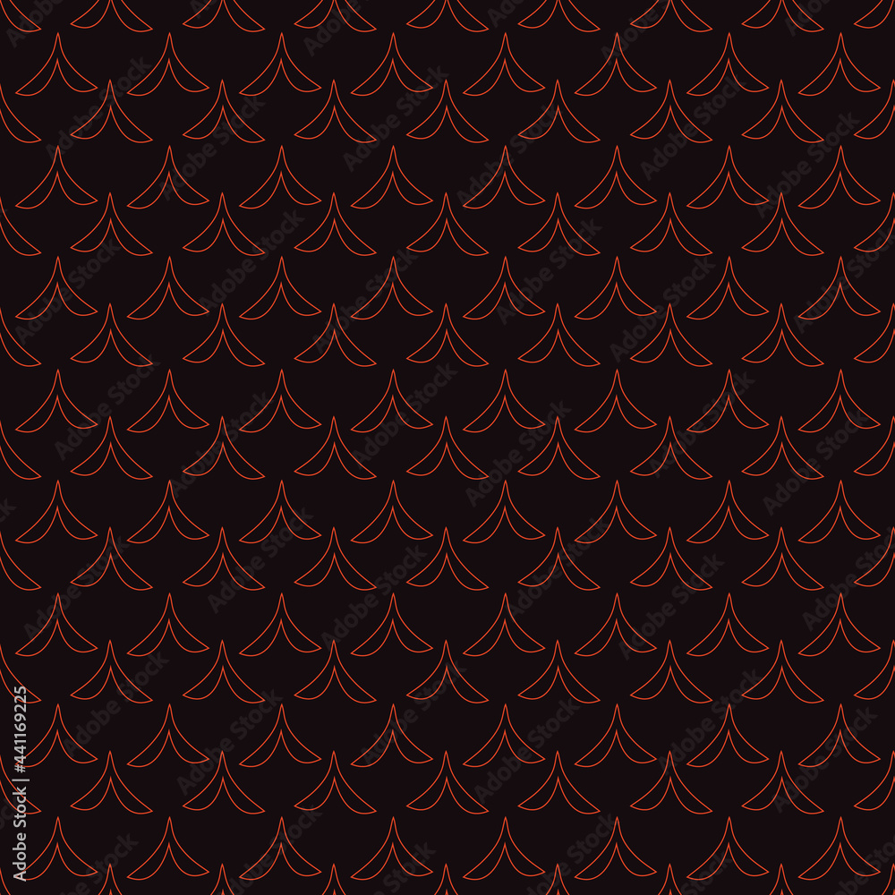 Poster outline fantasy shapes vector seamless repeat pattern print background