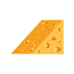 triangular piece of cheese