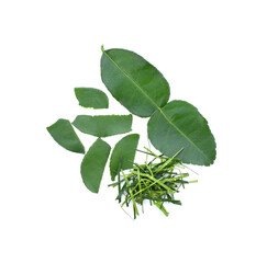 Bergamot fruit isolated on white background